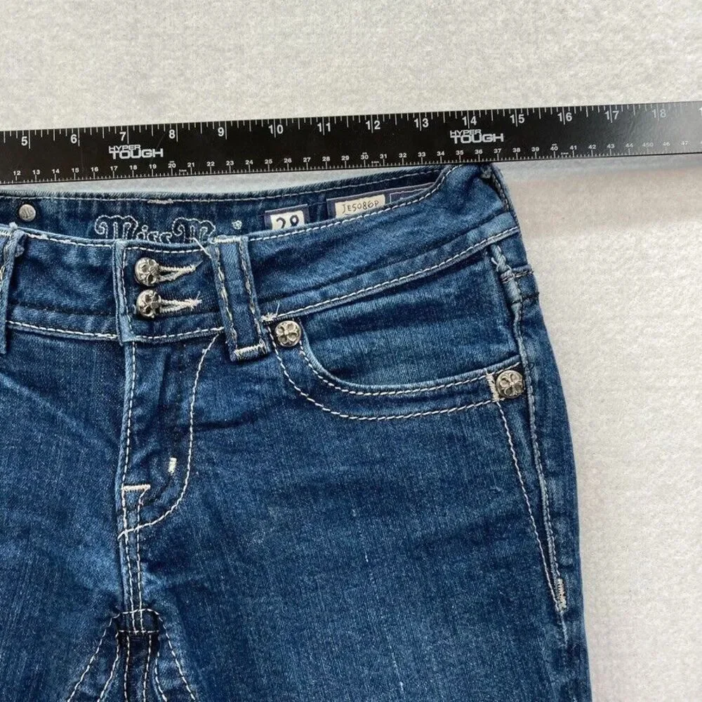 Miss Me Blue Denim Capris - Picture 6 of 11